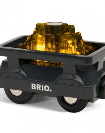 Миниатюра фотографии Brio игровой набор вагончик с светящимся грузом золота