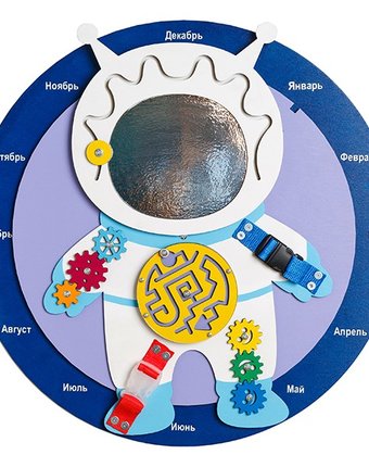 Миниатюра фотографии Деревянная игрушка нумикон игры монтессори бизиборд космонавт