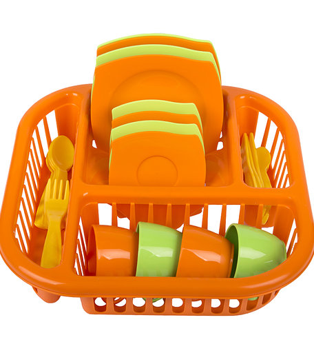 Игровой набор посуды Полесье Алиса с сушилкой