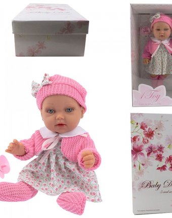Миниатюра фотографии 1 toy пупсик функциональный baby doll т14113 28 см