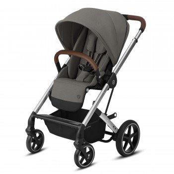 Коляска прогулочная Cybex Balios S Lux SLV Soho Grey с дождевиком, серый