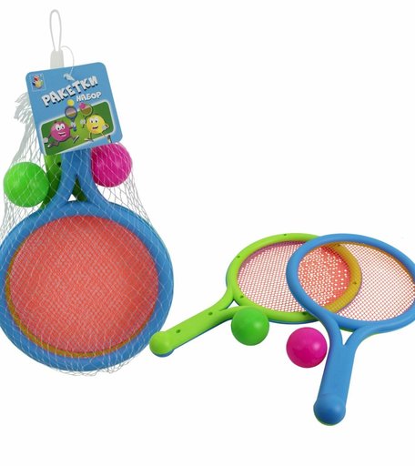 Игровой набор 1Toy Ракетки с 2 мячами