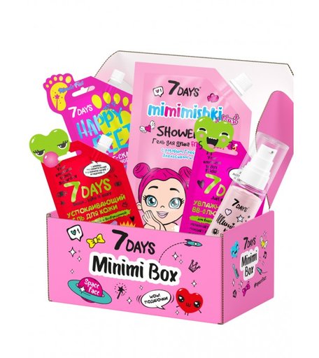 7Days Подарочный набор средств по уходу за кожей лица и тела minimi box №103