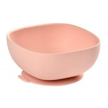 Тарелка из силикона Beaba BOL SILICONE VENTOUSE, розовый