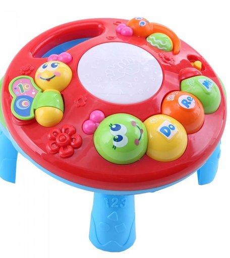 Игровой центр Ntoys Развивающий столик 2 в 1 Гусеница