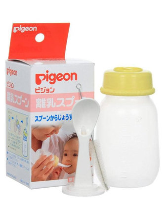 Набор для кормления Pegion: бутылочка с ложечкой, белый
