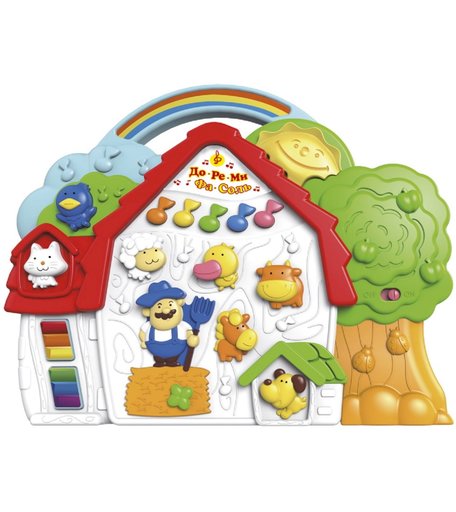 Игрушка музыкальная Mommy Love-Electronic Музыкальный теремок, разноцветный