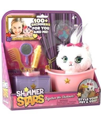 Миниатюра фотографии Shimmer stars набор с кошечкой ванная комната
