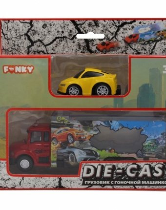 Funky Toys Набор: грузовик и машинка die-cast