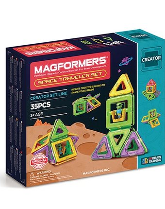 Конструктор Magformers Space Traveler set Магнитный 35 элементов