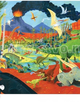 Crocodile Creek Пазл Земля динозавров (36 деталей)