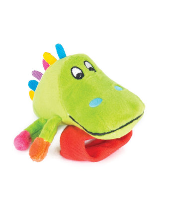 Миниатюра фотографии Happy snail игрушка-погремушка на ручку &quot;крокодил кроко&quot;