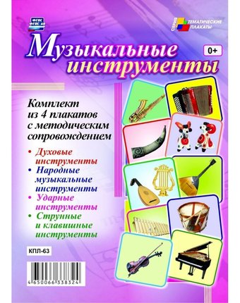 Набор плакатов Издательство Учитель Музыкальные инструменты