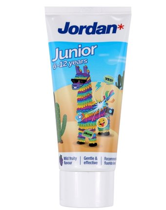 Миниатюра фотографии Детская зубная паста jordan junior 6-12, лама шт