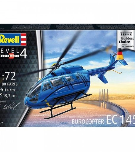 Revell Сборная модель Транспортный вертолёт Eurocopter EC 145 Builders Choice 1:72