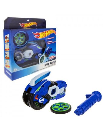 Миниатюра фотографии Игрушка hot wheels spin racer синяя молния