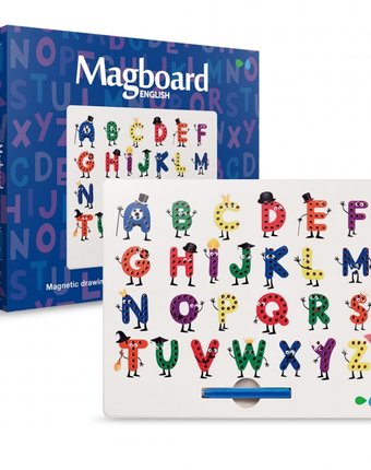 Назад к истокам Магнитный планшет для рисования Magboard Алфавит English