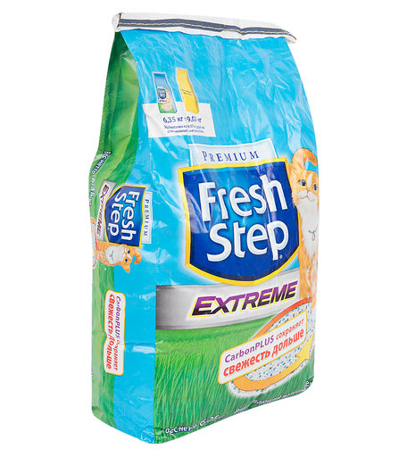 Наполнитель впитывающий Fresh Step Тройной контроль запахов, 6.35кг/12л