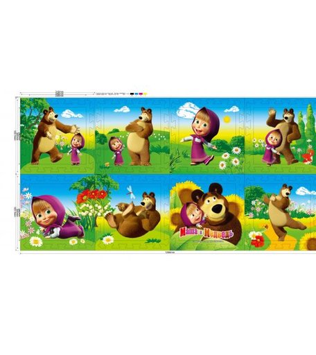 Игровой коврик Играем вместе Маша и Медведь коврик-пазл