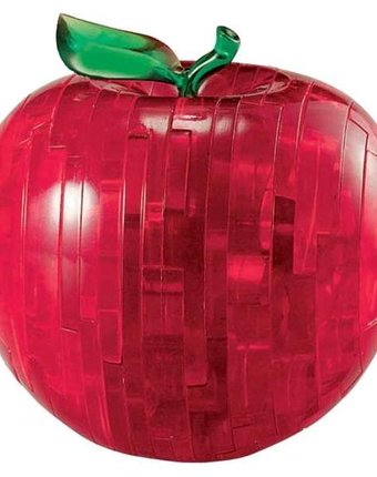 Миниатюра фотографии Головоломка crystal puzzle яблоко цвет: красный