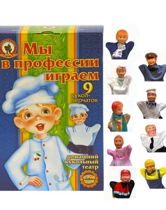 Миниатюра фотографии Кукольный театр русский стиль «мы в профессии играем (9 персонажей)» 5+
