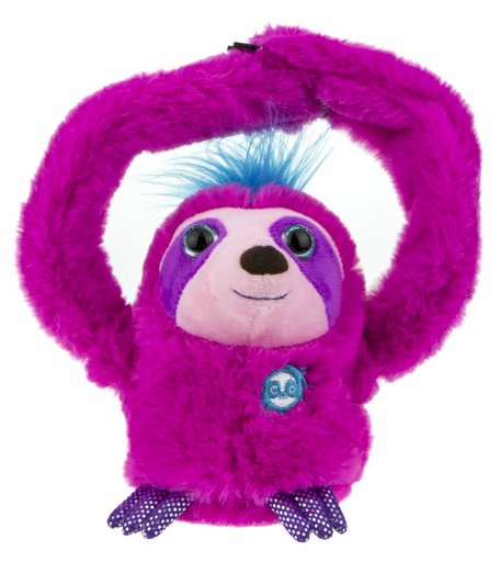 Интерактивная мягкая игрушка 1Toy Ленивец цвет: розовый