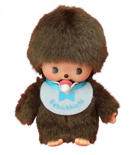 Мягкая игрушка Monchhichi Мальчик в слюнявчике 15 см
