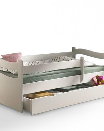 Миниатюра фотографии Подростковая кровать столики детям с бортиком волна 160х80 см