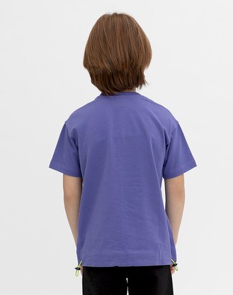 Фиолетовая футболка Button Blue