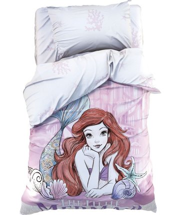 Постельное белье Disney 1.5 спальное The little Mermaid Принцессы (3 предмета)