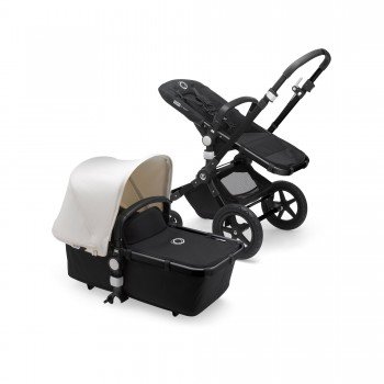 Коляска 2 в 1 Bugaboo Cameleon3, Black/Black/Fresh White, черный/черный/ белый