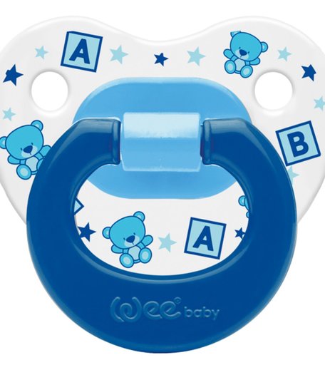Пустышка WeeBaby с рисунком силикон, от 18 месяцев