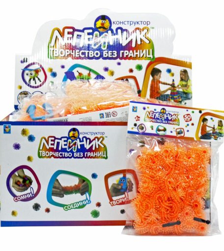 Конструктор 1Toy Лепейник 48 деталей (чёрный)