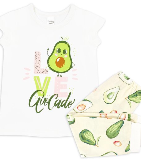 Пижама брюки/футболка Веселый малыш Авокадо