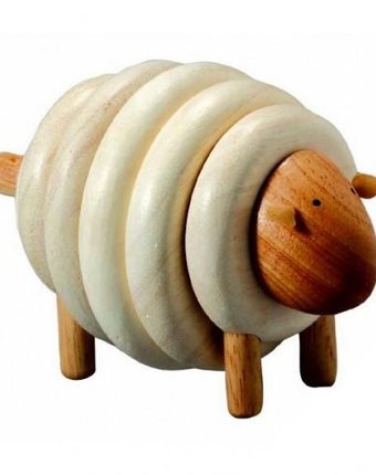 Миниатюра фотографии Деревянная игрушка plan toys овечка