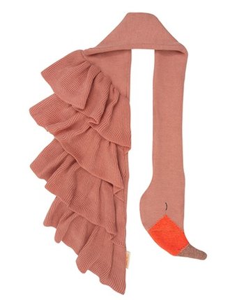Миниатюра фотографии Merimeri шарф вязаный фламинго