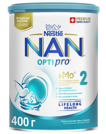Молочная смесь Нан Optipro® 2 6-12 месяцев, 400 г