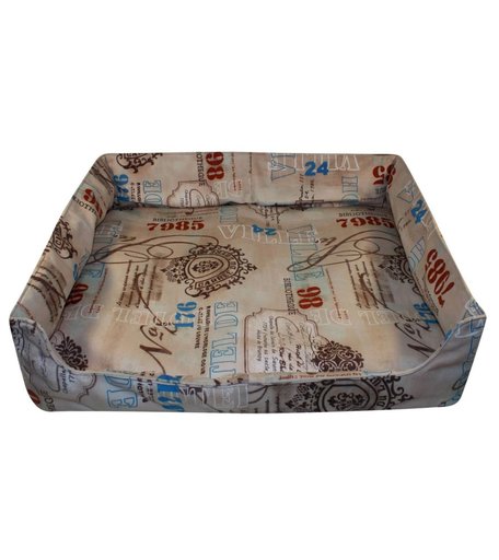 Лежанка для кошек Vivacase для животных квадратная Voyage, цвет: бежевый, 70 х 60 х 18