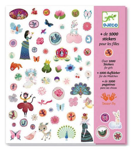 Djeco 1001 наклеек для девочек