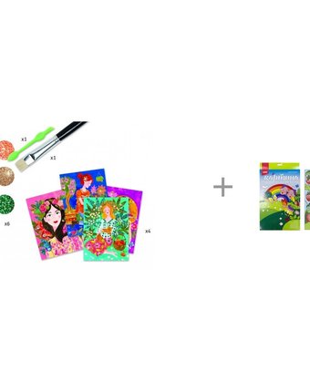 Миниатюра фотографии Djeco набор для творчества аромат цветов и картина по номерам lori мишка-сладкоежка