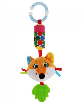 Миниатюра фотографии Подвесная игрушка умка пищалка с колокольчиком лиса
