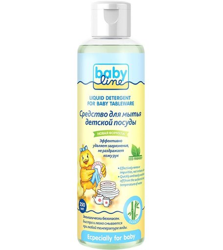 Гель для мытья посуды Babyline для мытья посуды, 250 мл