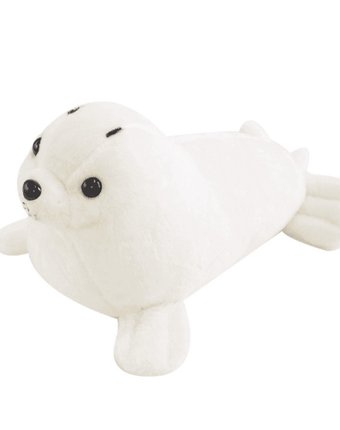 Мягкая игрушка Super01 Тюлень 30 см цвет: белый