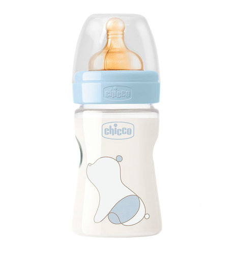 Бутылочка Chicco с латексной соской Original Touch Boy, с рождения, 150 мл