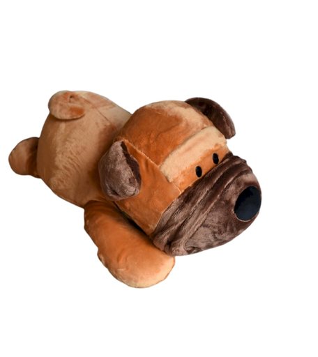 Мягкая игрушка Super01 Собачка 60 см цвет: коричневый