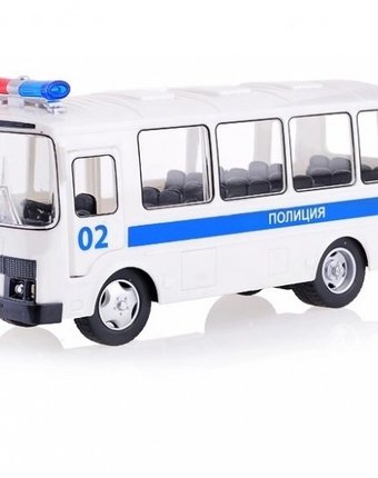 Миниатюра фотографии Serinity toys инерционная машинка автобус паз полиция