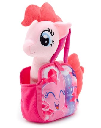 Мягкая игрушка YuMe Пони в сумочке Пинки Пай 25 см цвет: розовый