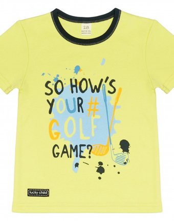 Миниатюра фотографии Lucky child футболка для мальчика golf game