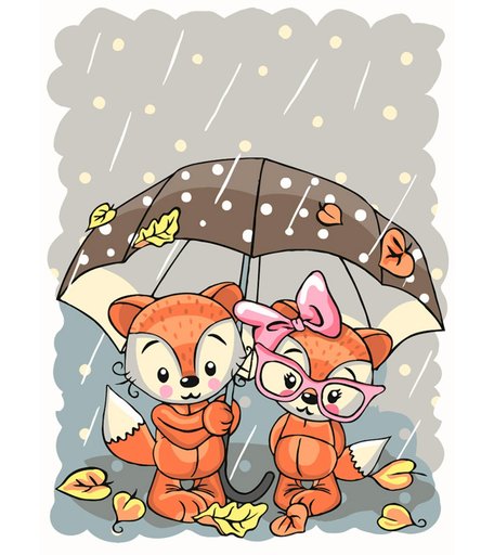 Набор для раскрашивания по номерам ФРЕЯ Гулять с тобой