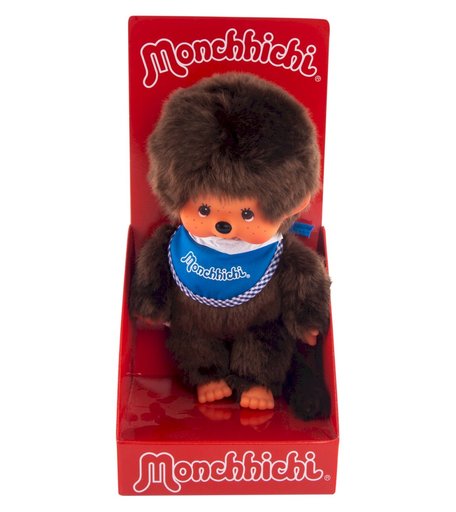 Monchhichi 20 см мальчик в синем слюнявчике